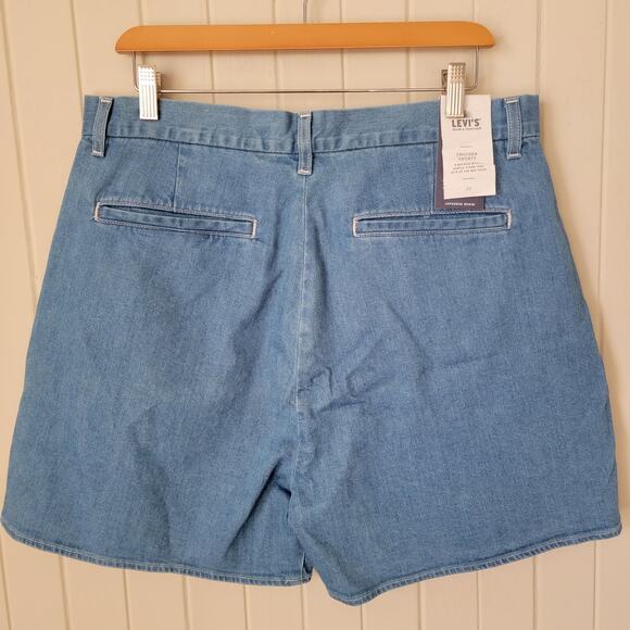 LEVI'S Made & Crafted Japanese High Wasted Mom Trouser Jean Shorts Sz 33 NWT - Picture 8 of 12